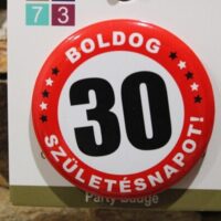 kitűző boldog 30 születésnapot (30.szülinap)