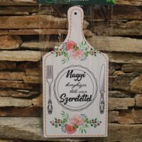 nagyi konyhája fa vágódeszka dekoráció – ajándék nagymamának