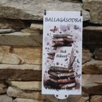 ballagási pénzátadó doboz könyv és pillangó mintával – „sok sikert ballagásodra”