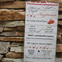 nekem van a legjobb nagymamám fatábla – anyák napi ajándék nagyinak