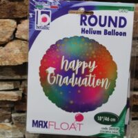 happy graduation fólia lufi 45 cm – színátmenetes ballagási lufi