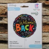 welcome back fólia lufi – színes szerpentines party lufi (45 cm)