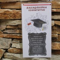 ballagási fa ajándék tábla idézettel – „ballagásodra szeretettel”