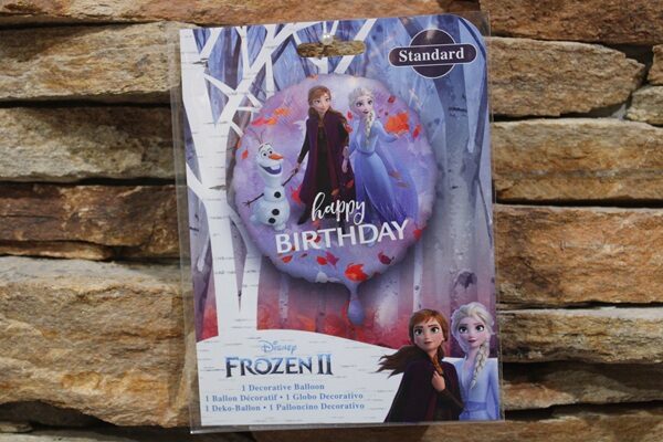jégvarázs 2 happy birthday fólia lufi elza, anna és olaf mintával – 45 cm