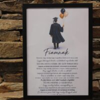 „fiamnak” ballagási kép keretben – inspiráló ajándék végzősöknek