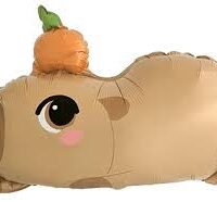 capybara fólia lufi 65 cm – fekvő kapibara figura héliumos lufi (csomagolatlan)