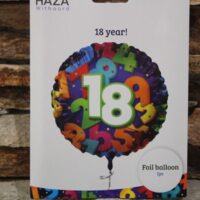 18 as fólia lufi 45 cm – színes számos héliumos lufi 18. születésnapra