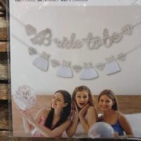 bride to be rose gold zászlófüzér – lánybúcsú dekoráció