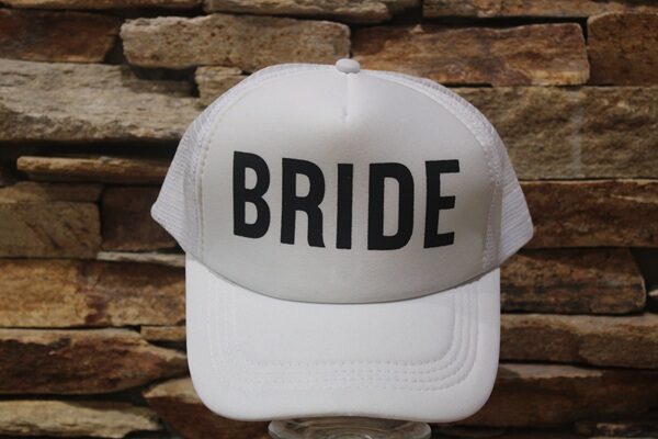 bride baseball sapka fehér – lánybúcsú menyasszonyi sapka
