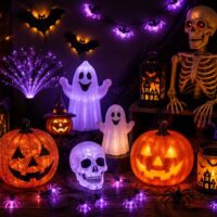 Halloween LED-es dekorációk és világító díszek