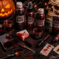 Halloweeni művér és véres effektek