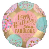 Happy Birthday Stay Fabulous fólia lufi 45 cm | PartyBallon