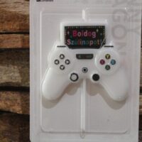 gamer kontroller tortagyertya – boldog szülinapot felirattal | partyballon
