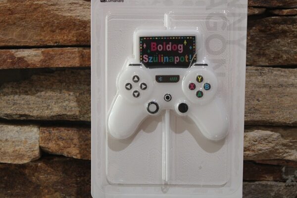 gamer kontroller tortagyertya – boldog szülinapot felirattal | partyballon