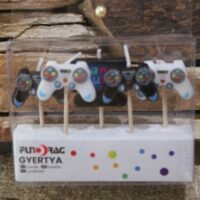 gamer konzol tortagyertya szett – 5 db kontroller gyertya | partyballon