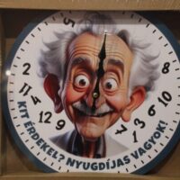 „nyugdíjas vagyok” falióra – vicces ajándék nyugdíjba vonulásra | partyballon