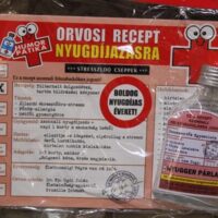 Vicces orvosi recept – „Nyugger párlat” ajándék | PartyBallon
